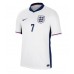 Maillot de foot Angleterre Bukayo Saka #7 Domicile vêtements Europe 2024 Manches Courtes